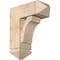 Ekena Millwork Legacy Arts and Crafts Smooth Bracket w/ Offset Brace, Douglas Fir, 7 1/2"W x 18"D x 22"H BKT0806X18X22LEC03SDF - alternate 1
